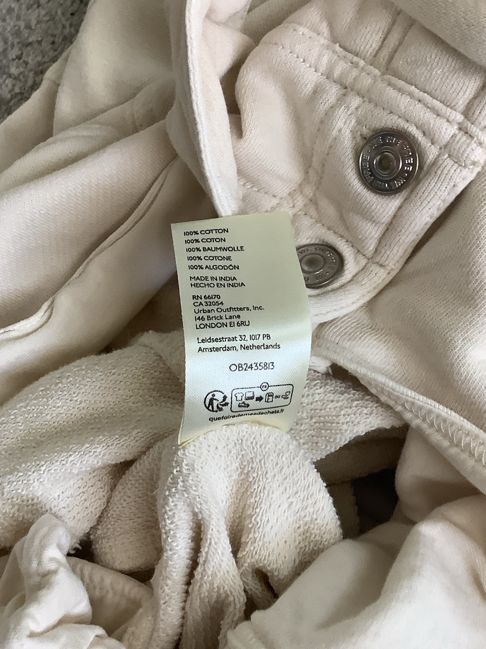We The Free by Free People Felix Tapered Overalls Jumpsuit ~ Cream - Picture 11 of 12